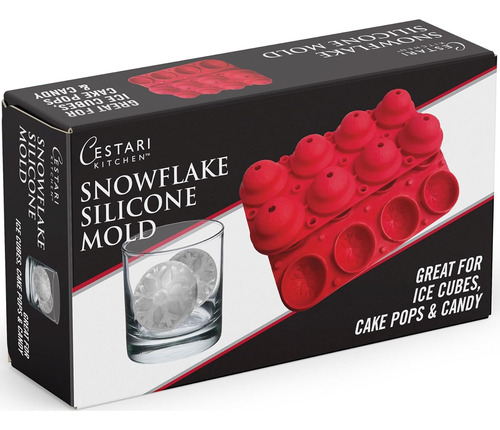 Set De Moldes De Silicona Para Copos De Nieve: Bola De Ni...
