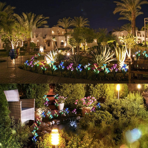 A Serie Luces Solar Exterior Jardin Led Césped Lámpara
