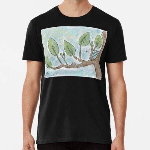 Remera Sketched Nature Algodon Premium