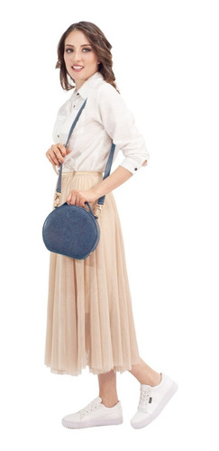 Imagen 5 de 7 de Bolsa D Piel Con Grabado Tipo Cincelado Crossbody Bolsa Dama