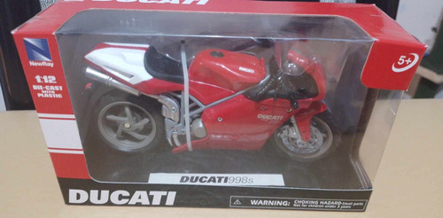 Moto New Ray Ducati 998s Escala 1:12