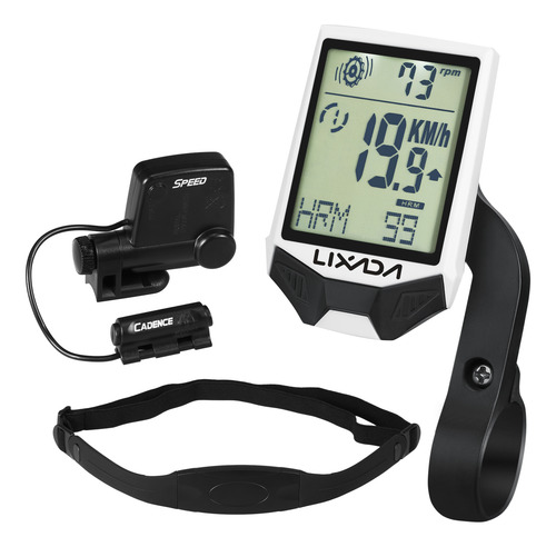 Medidor De Velocidade Cycling Lcd Wireless Heart Multifuncio