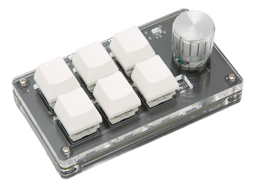 Mini Teclado Branco Branco De 6 Teclas, Azul, Com Fio, Usb S