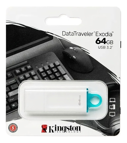 Memoria Datos Kingston Usb Datatravel 64gb Usb 3.2 Pen Drive