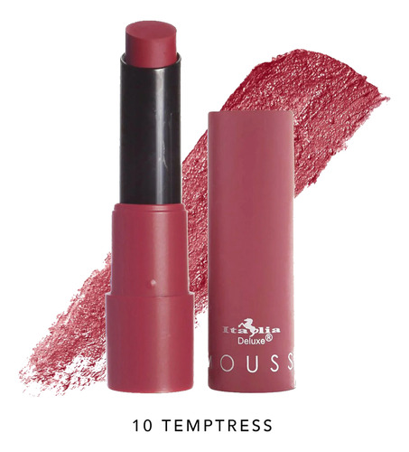 Lip Combo Mousse Matte +delineador +bálsamo By Italia Deluxe 10 Temptress