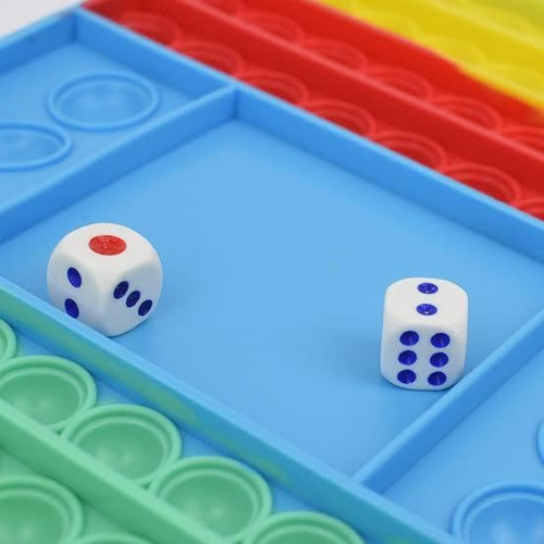 Juego Didáctico Tablero Pop It Con Dados Tamaño Jumbo