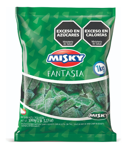 Gomitas Misky Eucalipto Bolsa 1 Kilo