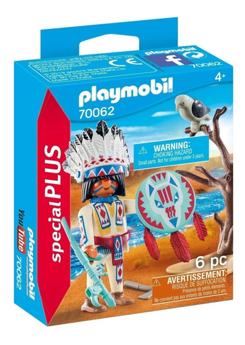 Playmobil Special Plus Cacique Jefe Nativo Art 70062