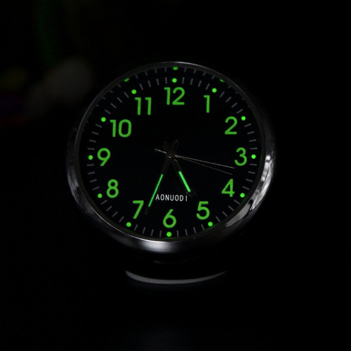 Reloj De Pared Fluorescente Tipo Mini Para Coche, Luz, Reloj