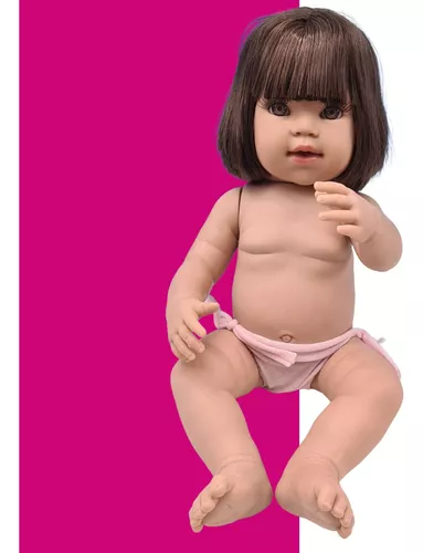 Boneca Bebê Reborn Promoção Menina Sereia Grande Bb Realista