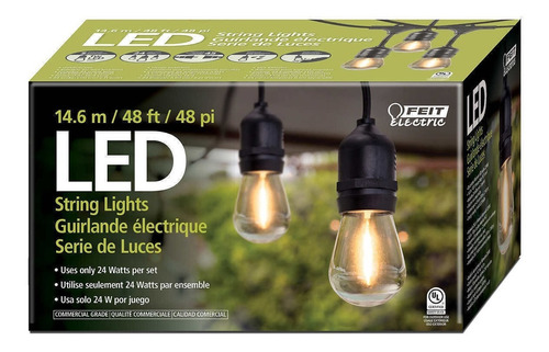 Serie De Luces Led Vintage Para Exteriores O Jardin Feit