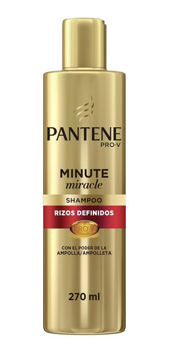 Shampoo Pantene Minute Miracle Rizos Definidos 270ml