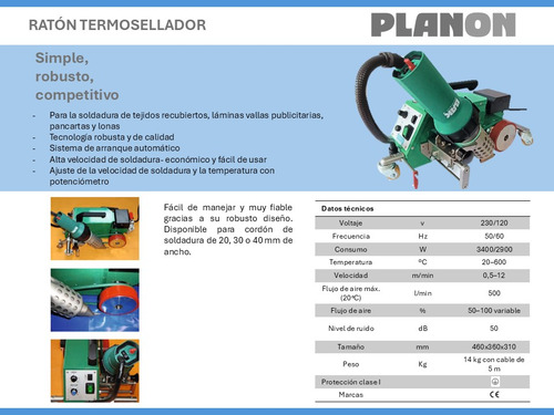 Ratón Termosellador Automático Bak Planon