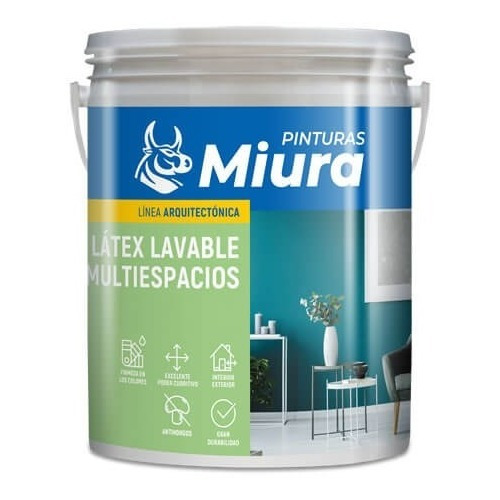 Latex Multiespacio Interior/exterior Miura 1l Varios Colores