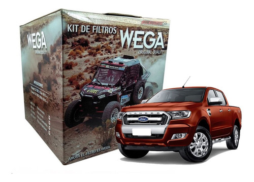 Kit Filtros Wega Ford Ranger 3.2 2.2 Tdci Desde 2012