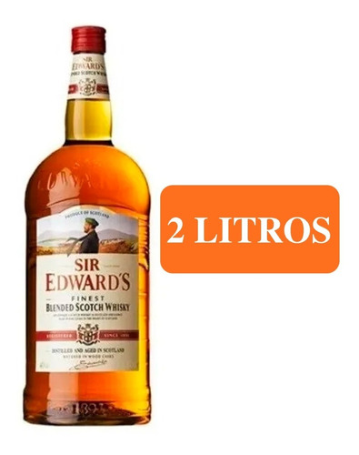 Botellon Whisky 2 Litros Sir Edward Scotch. Quirino Bebidas
