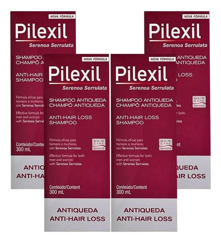 Kit Shampoo Pilexil Antiqueda Com 4 Caixas De 150ml Cada