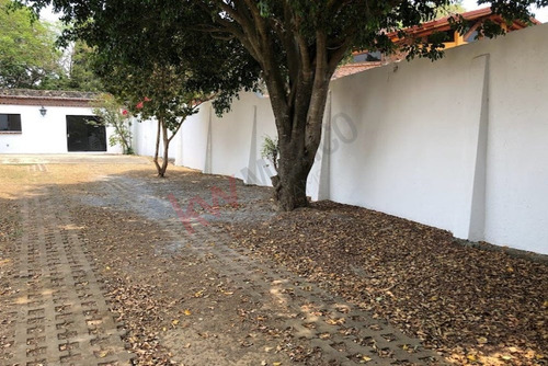 En Renta Casa De 1 Nivel En Zona Norte De Cuernavaca Privada, Jardín, Sótano Y Espacio Extra