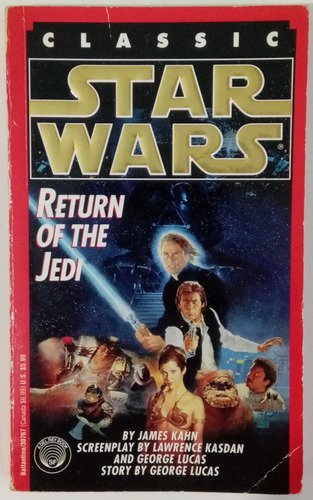 Star Wars Return Of The Jedi James Kahn 1983 Del Rey Libro