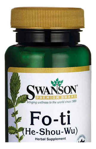 Suplemento Fo-ti He-shou-wu 500mg Swanson 60cap Sabor Sem Sabor