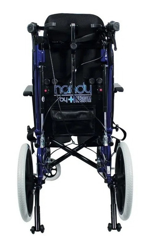 Silla De Ruedas Infantil Pci Anti Volcaduras S700 Handy Color Negro