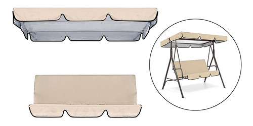 Juego De Funda Para Toldo Para Columpio De Patio,