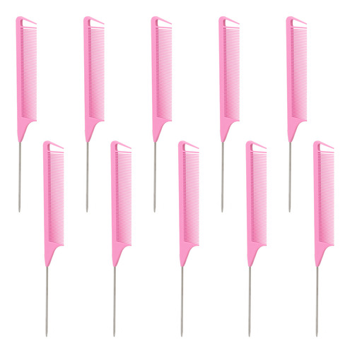 Peines Para Separar La Cola, 10 Unidades, Dientes Finos Para