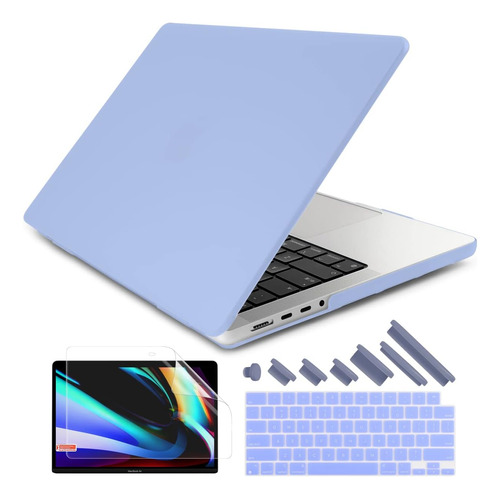 Funda Rígida Dongke Para Macbook Pro 16  2485 Lilac