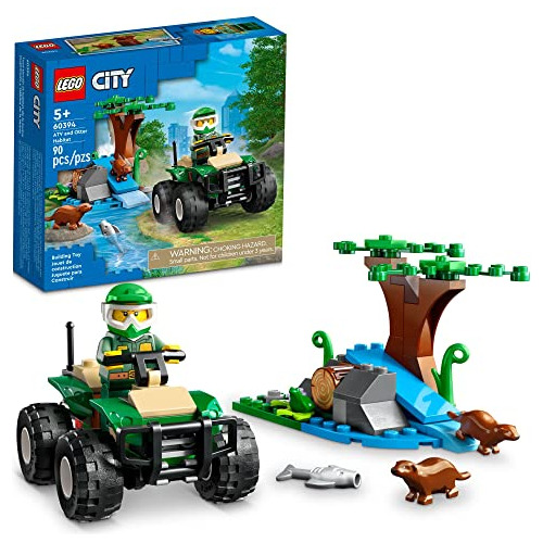 Cuatriciclo Todoterreno Lego City Y Hábitat De Nutrias, 6039