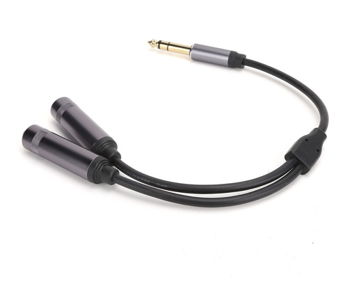 Cable Adaptador De Audio Estéreo Macho A Doble Hembra De 1/4