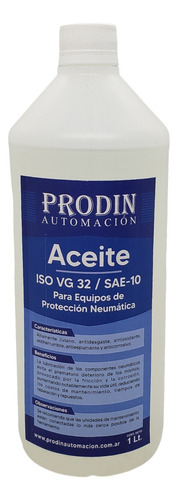 Aceite Neumático Equipos De Protección Sae 10 Iso Vg32 1 Lt