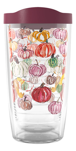Vaso Aislado Doble Pared Calabaza Otoñal 473 Ml Clásico