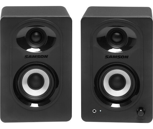 Monitores De Estudio Samson Mediaone M30bt 220v 2 Negros