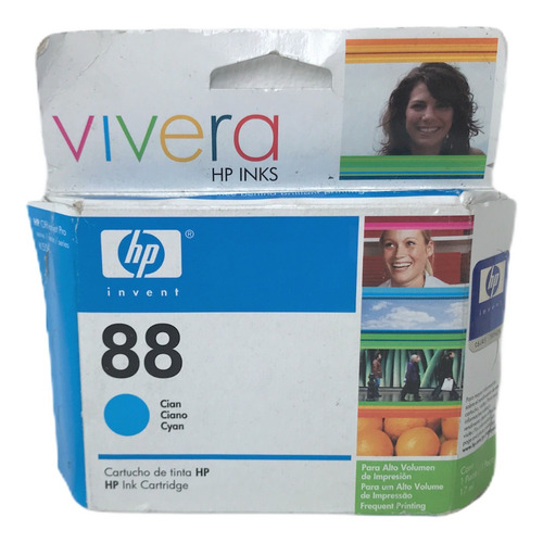 Imagen 2 de 3 de Cartucho Hp 88 Azul Cyan Modelo: C9391al Vencido 2008