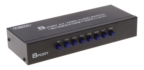 Comutador Av Rca Switcher 8 Entradas E 1 Saída De Vídeo Comp