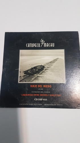 Catupecu Machu - Viaje Del Miedo - Cd Single Promocional