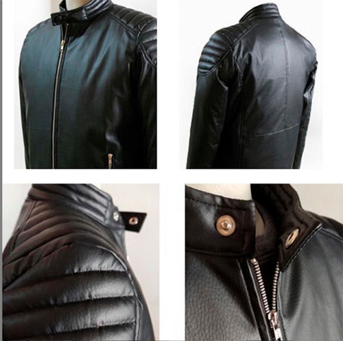 Campera Eco Cuero Moto Phillgreen Motoquero