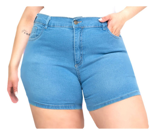 Short Jean Elastizado Talles Grandes