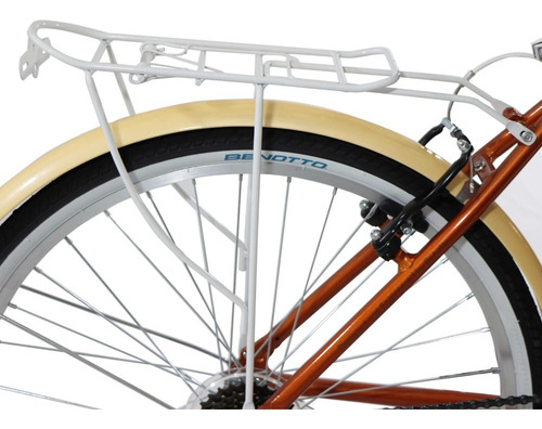 Bicicleta Benotto Moorea Alum Fs R24 21v Dama Terracota Color Terracota/crema