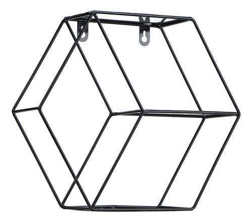 Estante Colgante Hexagonal Simple De Hierro Forjado Hexagona