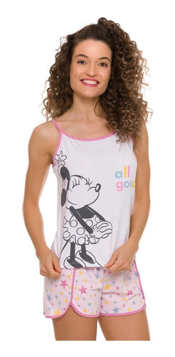 Imagem 2 de 3 de Pijama Feminino Adulto Minnie Verão