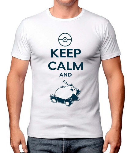 Playera Keep And Calm Snorlax Pokemon