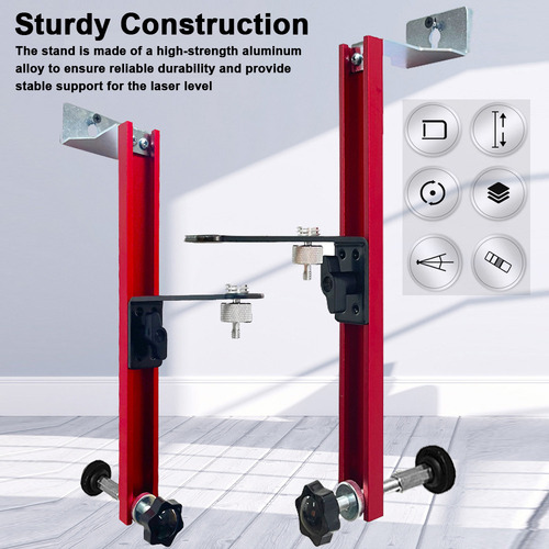 L Soporte De Nivel De Aluminio Ajustable Con Adaptador
