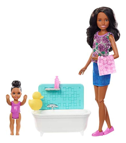 Barbie Skipper Babysitters Inc. Playset Para El Baño, Cabell