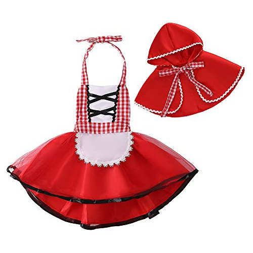 Baby Girls Deluxe Little Red Rid Riding Hood W Capa Cap...