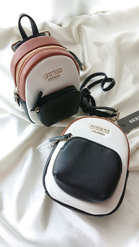 Guess Evan Mini Crossbody Color Marrón
