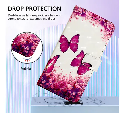 Funda Tipo Cartera De Piel Impresa En 3d Para Google Pixel 9 Series, Cierre Magnético, Soporte, Tpu, Anticaída, Ranuras Para Tarjetas