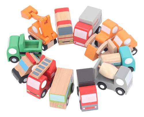 Juego De Juguetes Para Coches De Madera, Bonito Y Divertido
