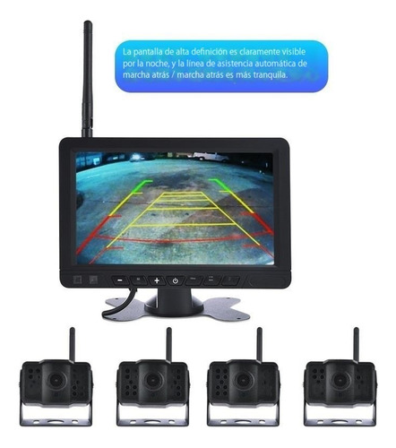 Monitor De Camiones Inalámbricos 4 Pcs Cámara De Vista