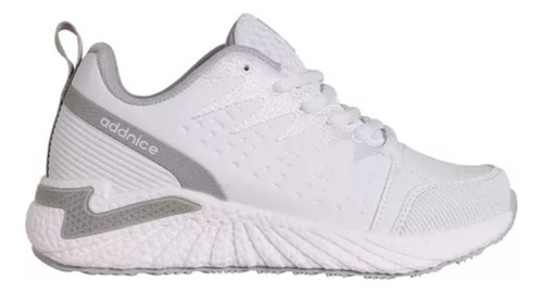 Zapatillas Addnice Colegial Ray Classic Blanco/gris